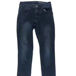 Izod Men's Denim Blue Jeans Dark Wash Comfort Stretch Straight Fit